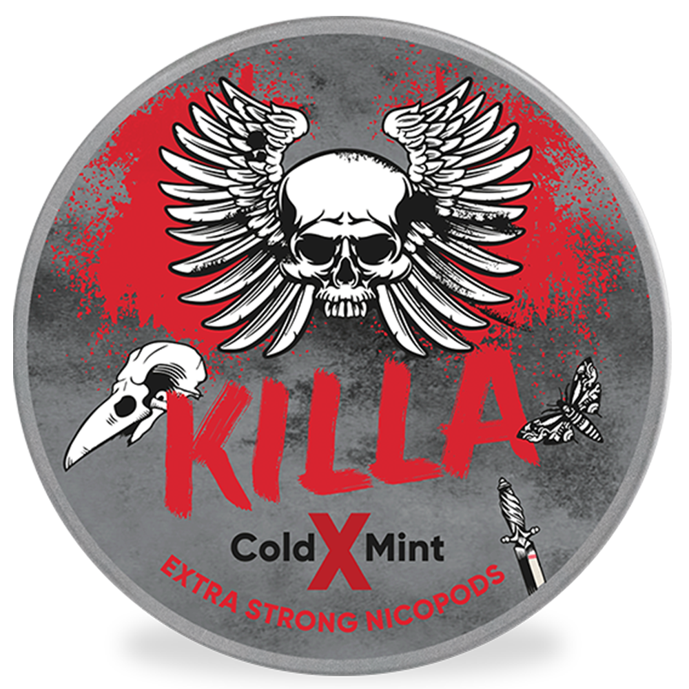 KILLA Cold X Mint Nikotínové vrecúška- 16mg/g - 20 vrecúšok 1 balenie 1 KILLA Cold X Mint Nikotínové vrecúška- 16mg/g - 20 vrecúšok 1 balenie