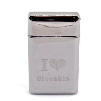 HONEST Zapaľovač  BCZ112-6-03-  SVK3 - Špirálový/ Strieborný- Slovensko