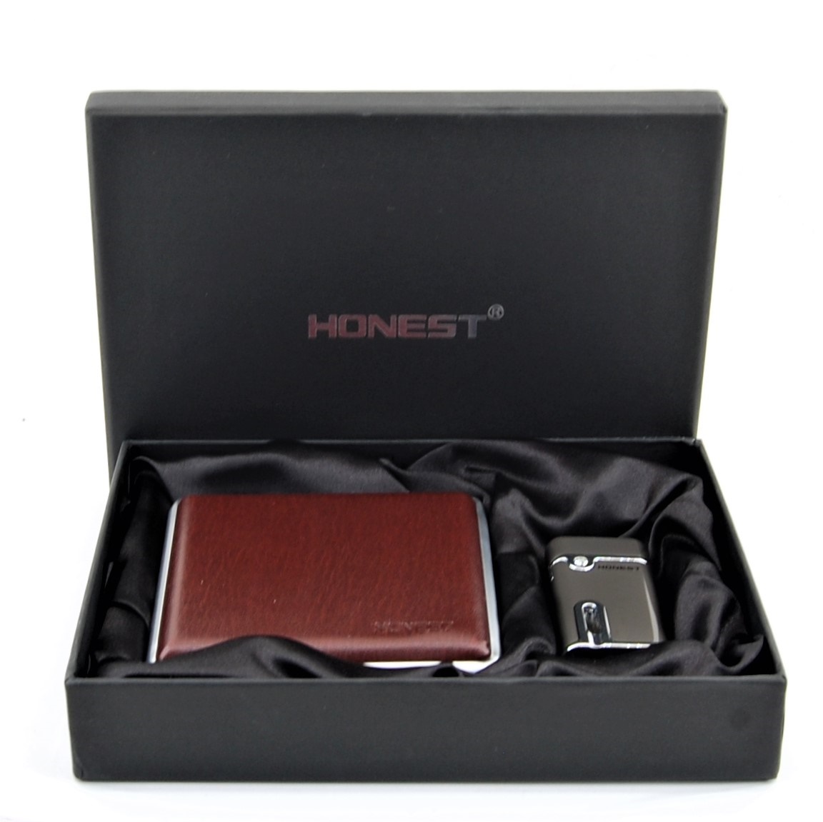 Tabatierka, zapaľovač- Darčeková sada HONEST- MTC-406-2 3 Tabatierka, zapaľovač- Darčeková sada HONEST- MTC-406-2