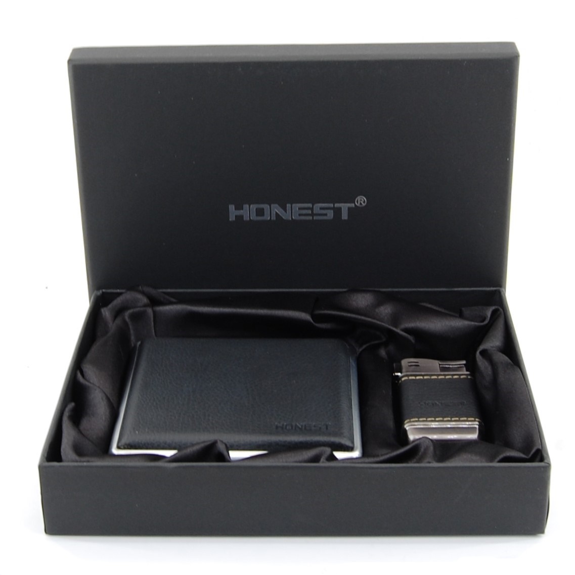 HONEST- Tabatierka, zapaľovač- Darčeková sada - MTC-084-1 2 HONEST- Tabatierka, zapaľovač- Darčeková sada - MTC-084-1
