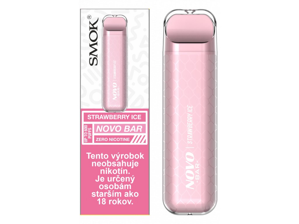SMOK NOVO BAR - Strawberry Ice ZERO 1 ks 1 SMOK NOVO BAR - Strawberry Ice ZERO 1 ks