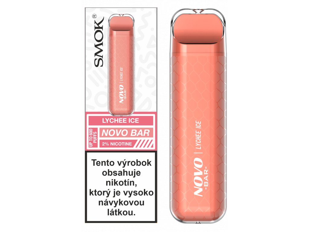 SMOK NOVO BAR 20 mg- Lychee Ice 1 ks 1 SMOK NOVO BAR 20 mg- Lychee Ice 1 ks