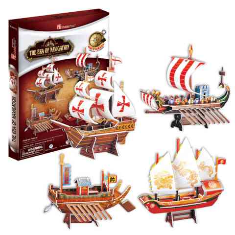 Cubicfun 3D Puzzle Legendárne lode- 75 dielikov 1 Cubicfun 3D Puzzle Legendárne lode- 75 dielikov
