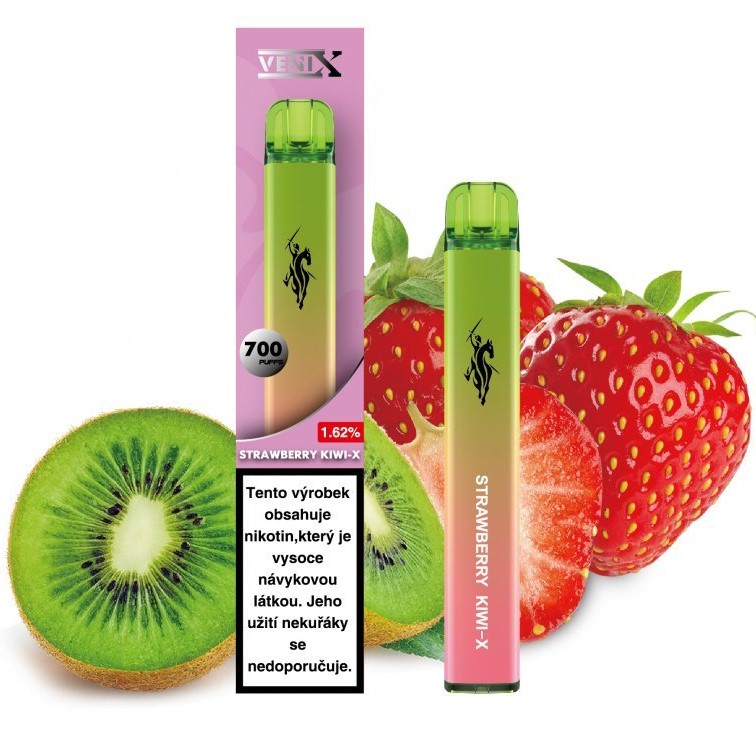 VENIX 700 Strawberry Kiwi-X 18 mg- Jahoda Kiwi 1 ks 1 VENIX 700 Strawberry Kiwi-X 18 mg- Jahoda Kiwi 1 ks