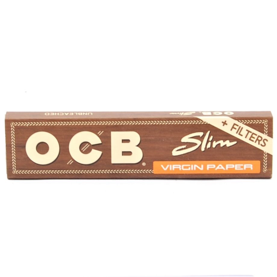 33255 ocb slim filters brown cigaretove papieriky