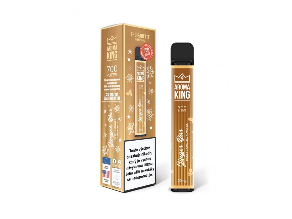 AROMA KING elektronická cigareta- Ginger Bar 20 mg 1 ks 1 AROMA KING elektronická cigareta- Ginger Bar 20 mg 1 ks