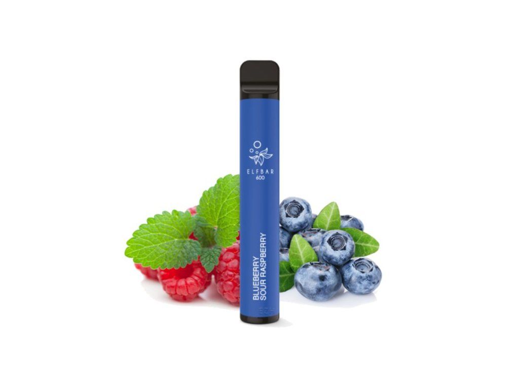 ELF BAR 600 Blueberry, Sour Raspberry 20 mg- Čučoriedka, Kyslá Malina 1 ks 1 ELF BAR 600 Blueberry, Sour Raspberry 20 mg- Čučoriedka, Kyslá Malina 1 ks