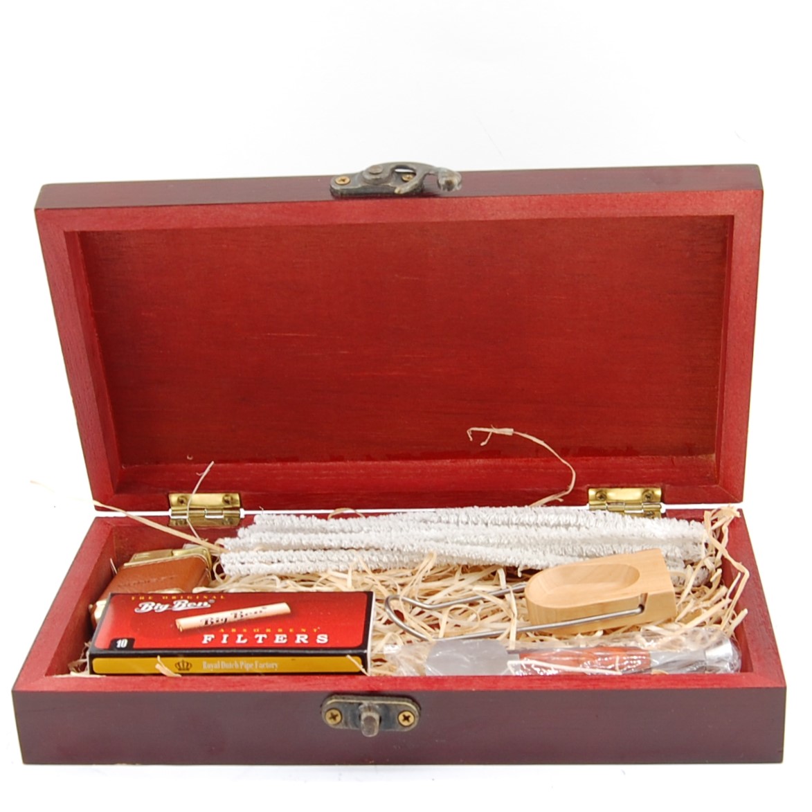 Fajkový set- Fajkový zapaľovač, stojan, filtre, fajkový príbor, čistiace tyčinky- 1 3 Fajkový set- Fajkový zapaľovač, stojan, filtre, fajkový príbor, čistiace tyčinky- 1