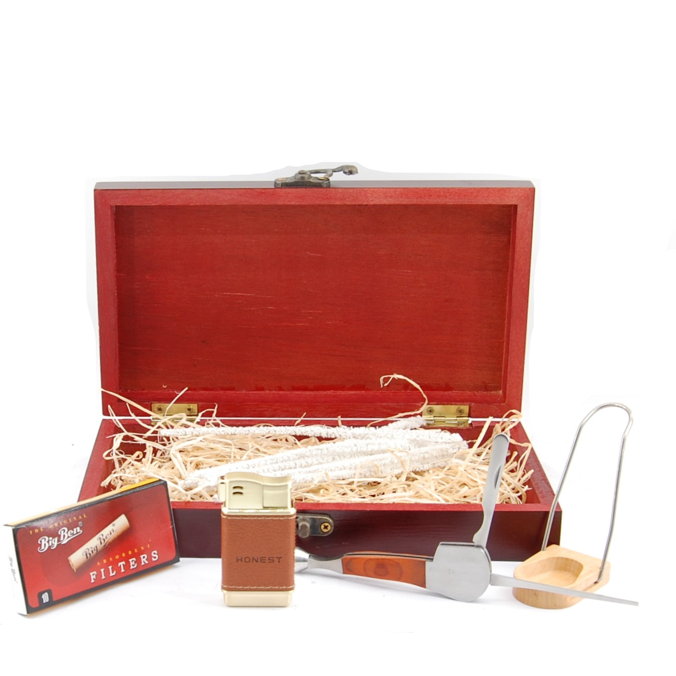 Fajkový set- Fajkový zapaľovač, stojan, filtre, fajkový príbor, čistiace tyčinky- 1 1 Fajkový set- Fajkový zapaľovač, stojan, filtre, fajkový príbor, čistiace tyčinky- 1