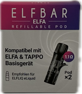 ElfBar ELFA 2Pods Plniteľný pod 1,1 ohm