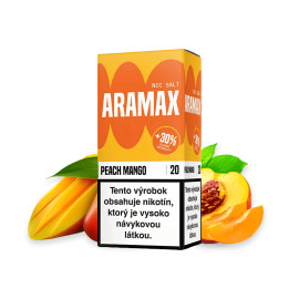 ARAMAX SALT Peach Mango e-liquid 10 ml nikotin 20mg/ml