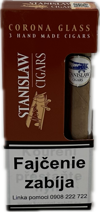 STANISLAW CORONA GLASS 1bal. Cigary 3ks