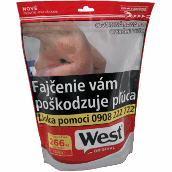WEST RED - CIGARETOVÝ TABAK WEST RED 120G