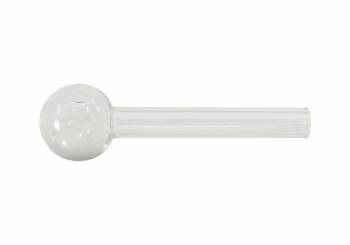 Sklenená fajka na dab - oil pipe-bezfarebná PROMISE 1ks 10cm Hrubá