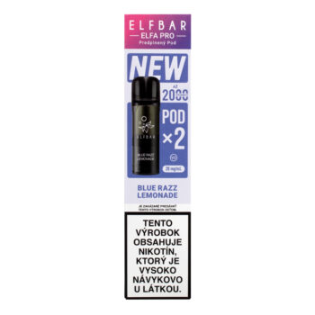 ElfBar ELFA Pods cartridge 2Pack Blue Raz Lemonade 20mg