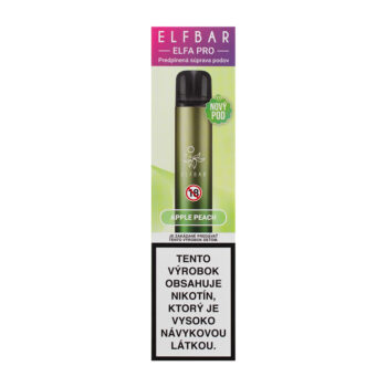 ElfBar ELFA elektronická cigareta 500mAh Apple Peach 20mg