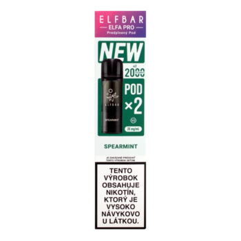 ElfBar ELFA Pods cartridge 2Pack Spearmint  20mg