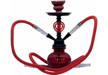 HOOKAH Vodná fajka  28 cm 69141 červená