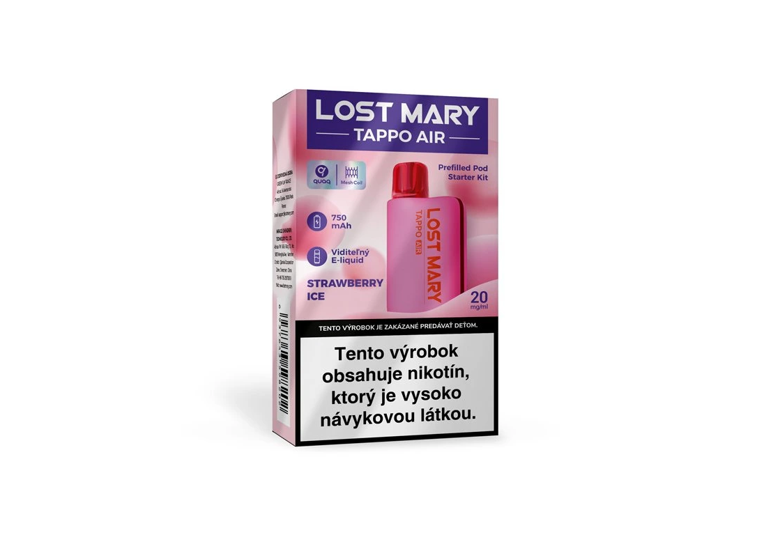 LOST MARY TAPPO AIR 750mAh Strawberry ice 1 LOST MARY TAPPO AIR 750mAh Strawberry ice
