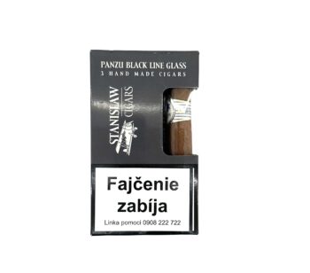 STANISLAW PANZU BLACK LINE GLASS 1bal. Cigary 3ks