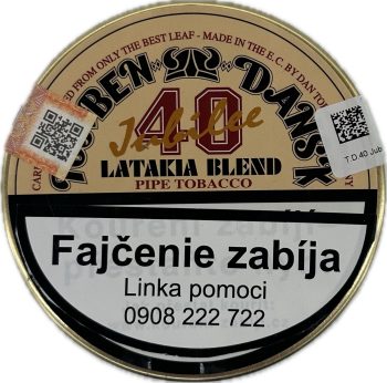 T.D.40 Jubilee Smooth Latakia - fajkový tabak 50g