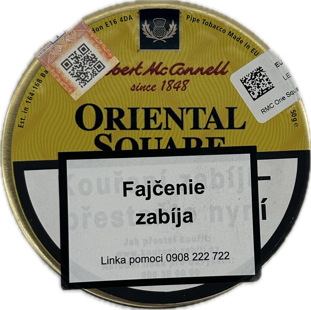 Robert McCONNELL Oriental Square - fajkový tabak 50g 1 Robert McCONNELL Oriental Square - fajkový tabak 50g