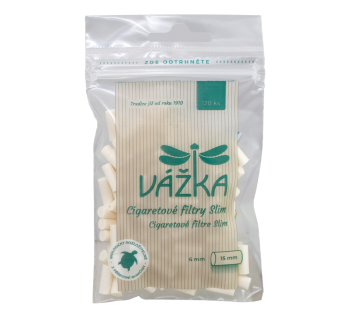 Vážka Cigaretové filtre  Slim 6mm 120ks Prírodné