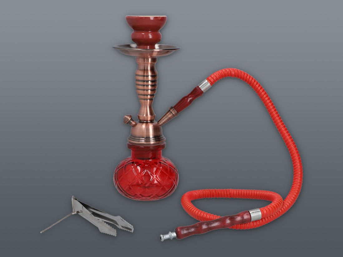 HOOKAH Vodná fajka 28 cm 5252 red 1 HOOKAH Vodná fajka 28 cm 5252 red