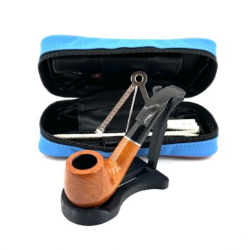 ANGELO Fajkový set - Drevená fajka, čistiace tyčinky, filtre, stojan, fajkový príbor, puzdro na dve fajky 832007-2
