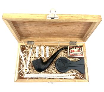 ANGELO Fajkový set- Drevená fajka, čistiace tyčinky, filtre, stojan, fajkový príbor, zápalky ANG-1