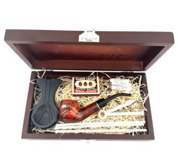 ANGELO Fajkový set- Drevená fajka, čistiace tyčinky, filtre, stojan, fajkový príbor, zápalky ANG-4
